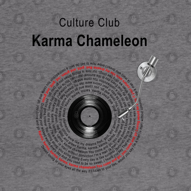 KARMA CHAMELEON LYRICS ILLUSTRATIONS by Vansa Design